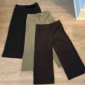 NEW LOT of girls 3 wide-leg yoga pants